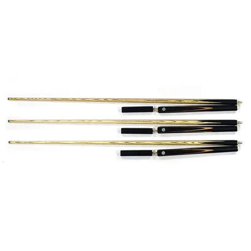 3/4-pc Hand Made Snooker Cue with extension, Ash wood shaft, Ebony Butt. 9mm / 10mm tip. 19-21oz