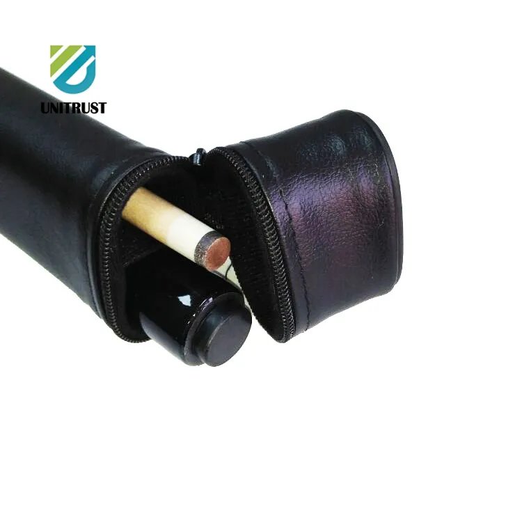 Factory Direct Billiard Cue Case 1*2 Leather Material Fashion Cue case bag Billiard Snooker Cue Case