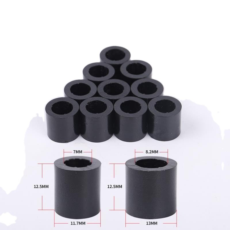 Factory Sell Billiard Snooker Pool Cue 13mm Metal hoop copper ring Plastic Ferrules Black/White Color