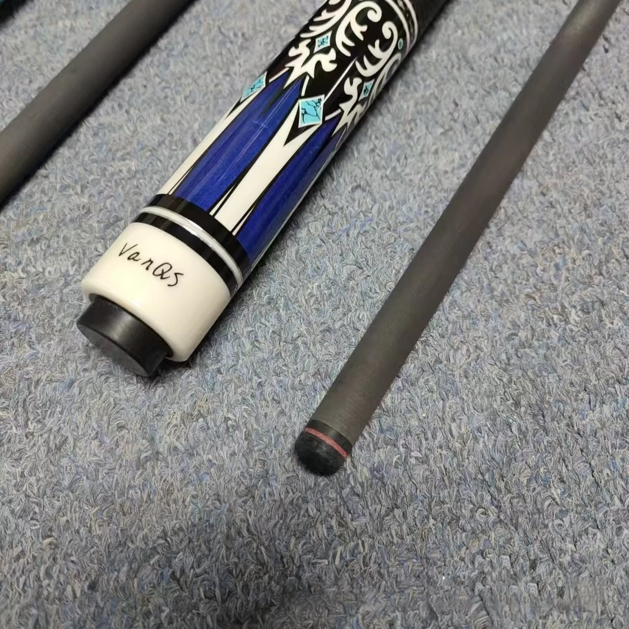TQG-144 New Arrival American Nine-Ball Table Cue 16-Color Big Head Carbon Steel Rod Maple Shaft Durable Stylish Pool Cue Leather