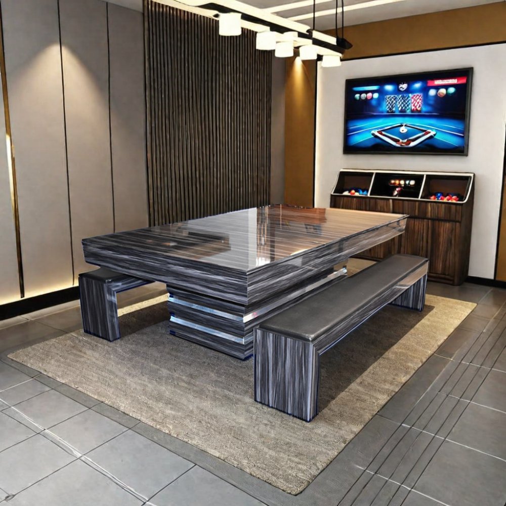 Modern pool Table Billiard 8ft pool table luxury design biliard tables Solid wood legs and slate cushions 8 ball pool