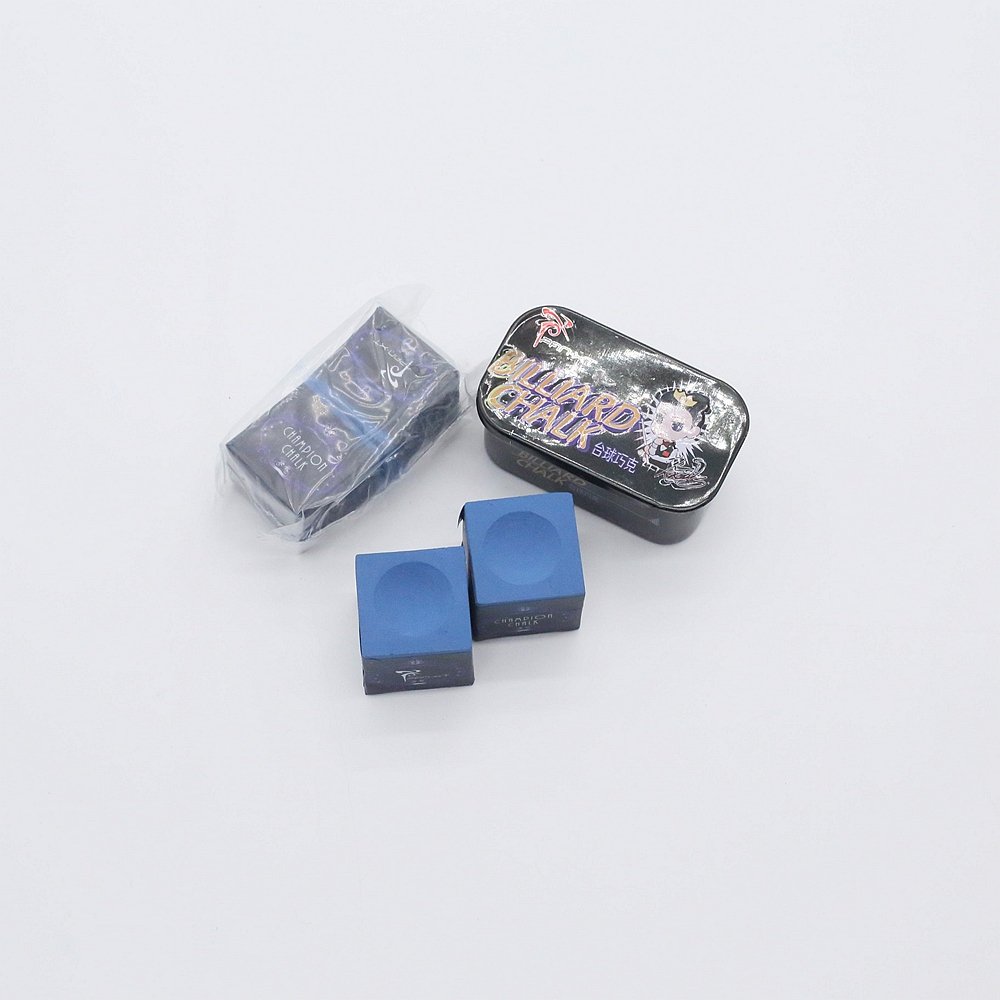 Xmlinco Hot Selling Blue Handmade Square Snooker /Billiard Chalk 2pcs One Box