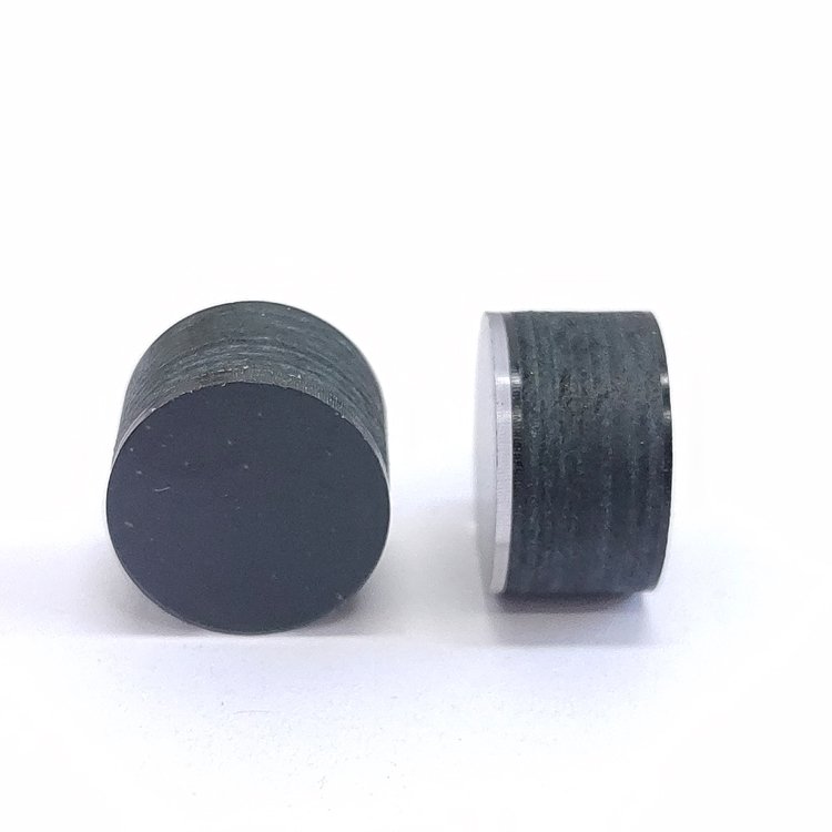 High quality 14mm layered tacos de pool cue tip black with transparent cushion in SS/S/M/H