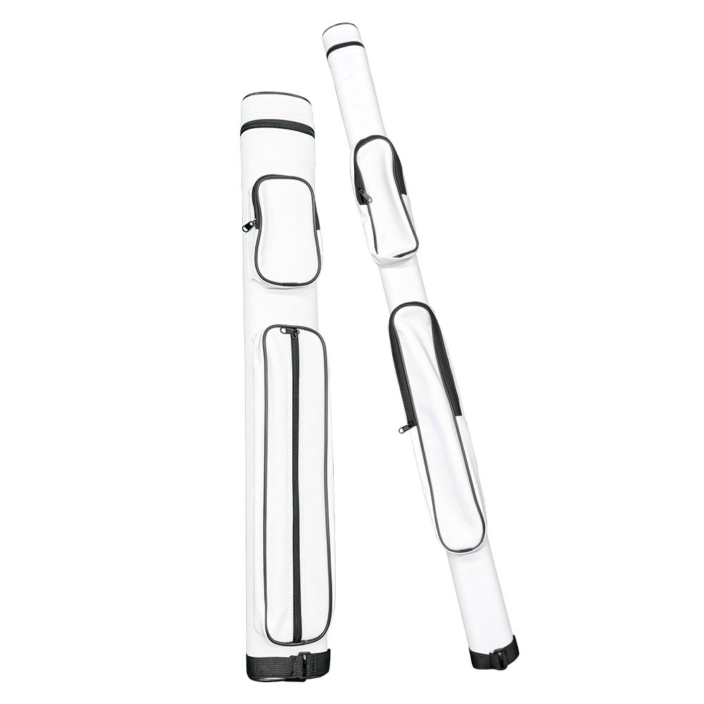 Factory Custom Logo PU Cue Case Waterproof Snooker Stick Bag 2 Butts and 4 Shafts OEM Cue Billiard Case