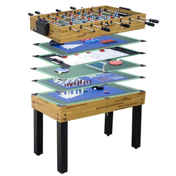 Konford soccer air-hockey 4 in 1 multi functional mini small 4ft 5ft 6ft feet all-in-one billiard pool table for adult/childs