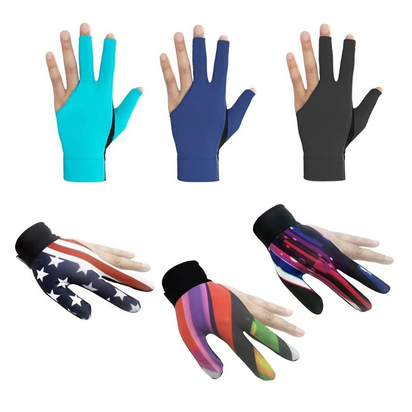 Snooker Billiards Anti Slip Gloves Billiards Pool 3 Fingers Gloves Other Snooker Billiard Products Gloves