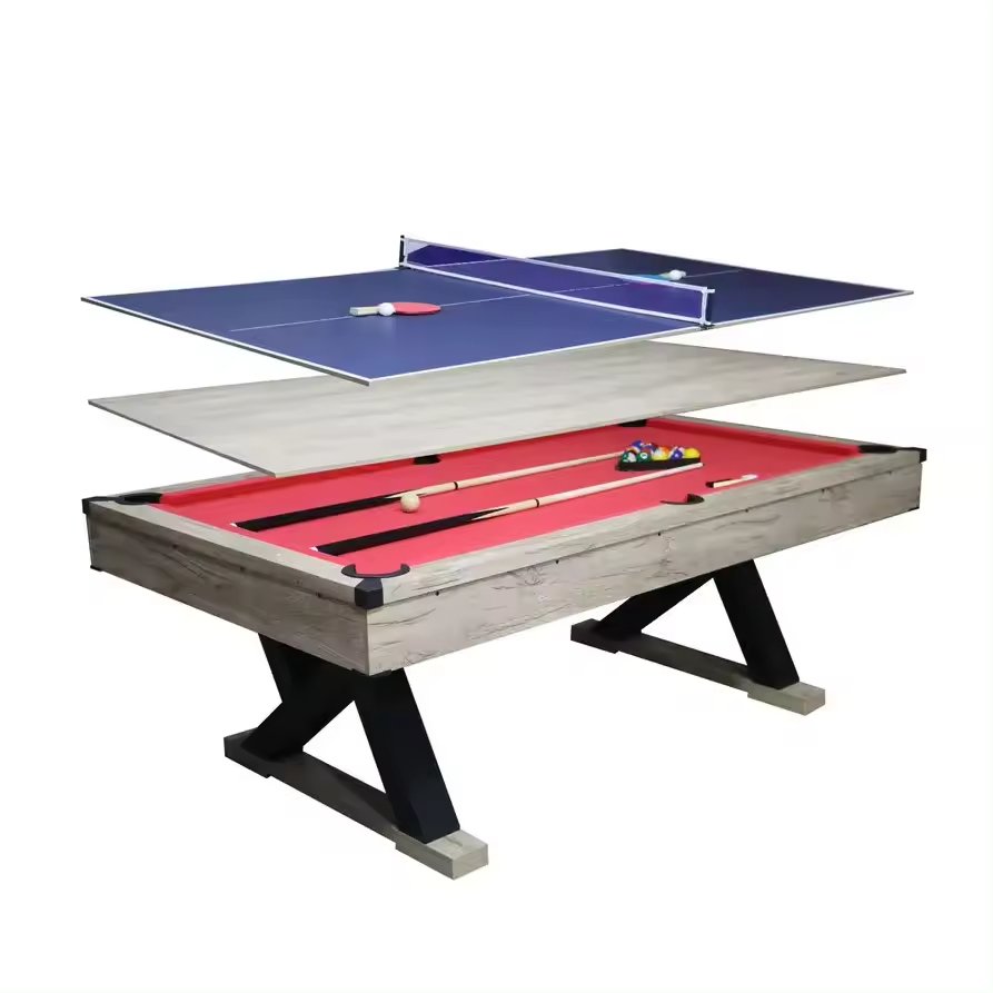 Factory-direct Snooker Billiard 3 In 1 Pool Table multi game pool table with cheap price