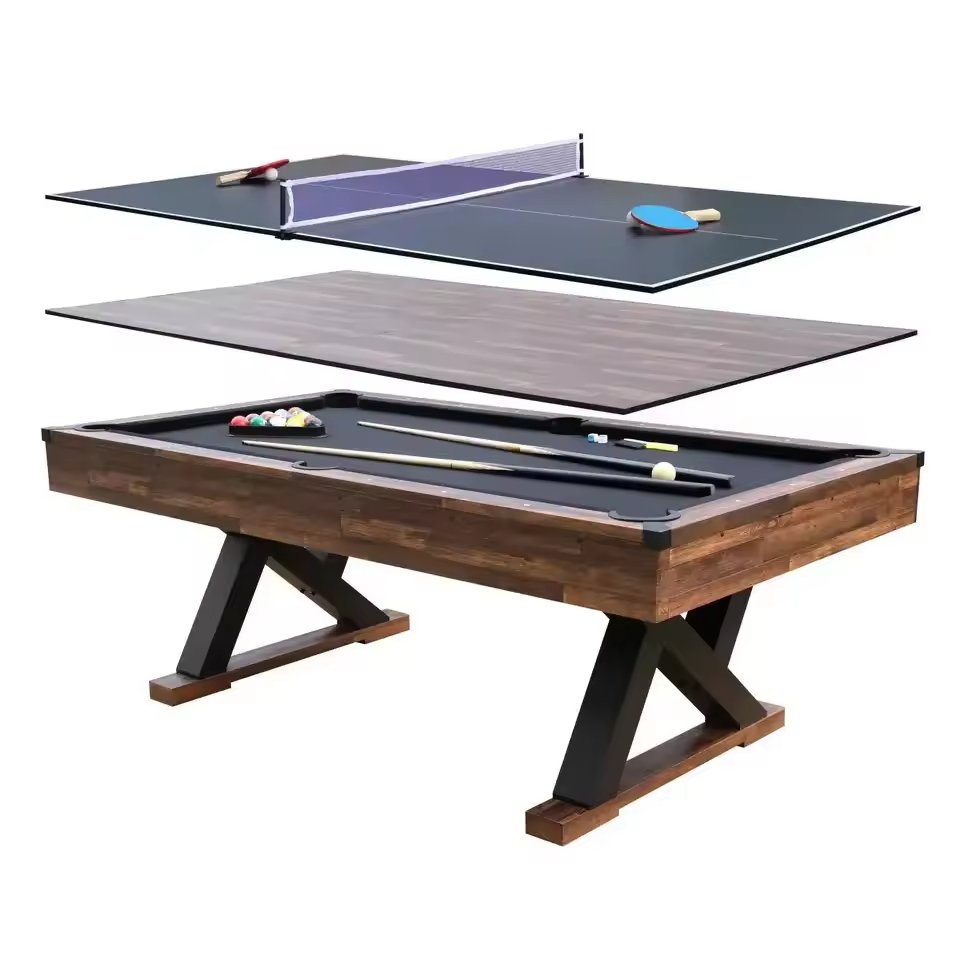 Factory-direct Snooker Billiard 3 In 1 Pool Table multi game pool table with cheap price
