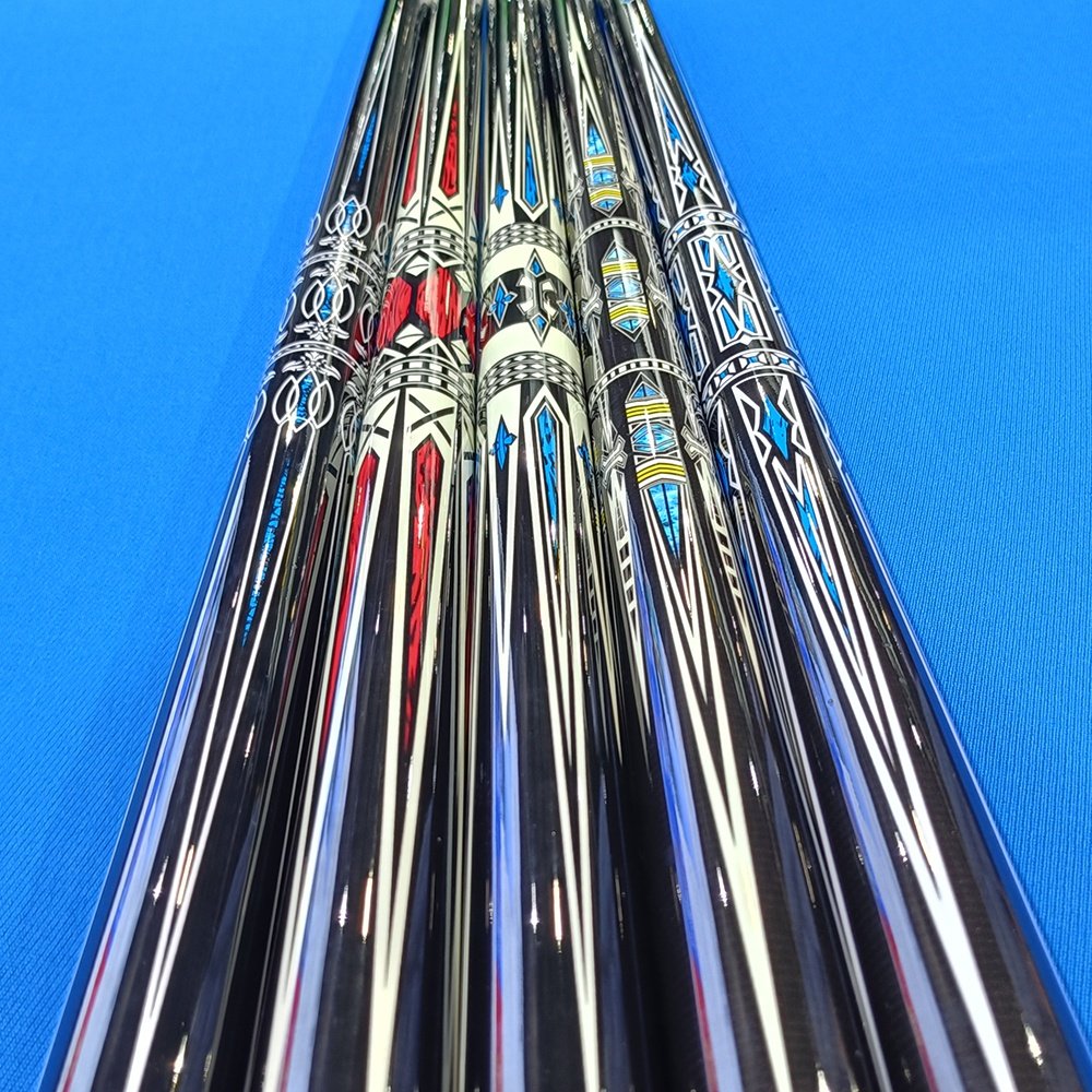 Bojue manufacturer high quality beautiful design billiard & snooker standard size 1/2 style pool cue