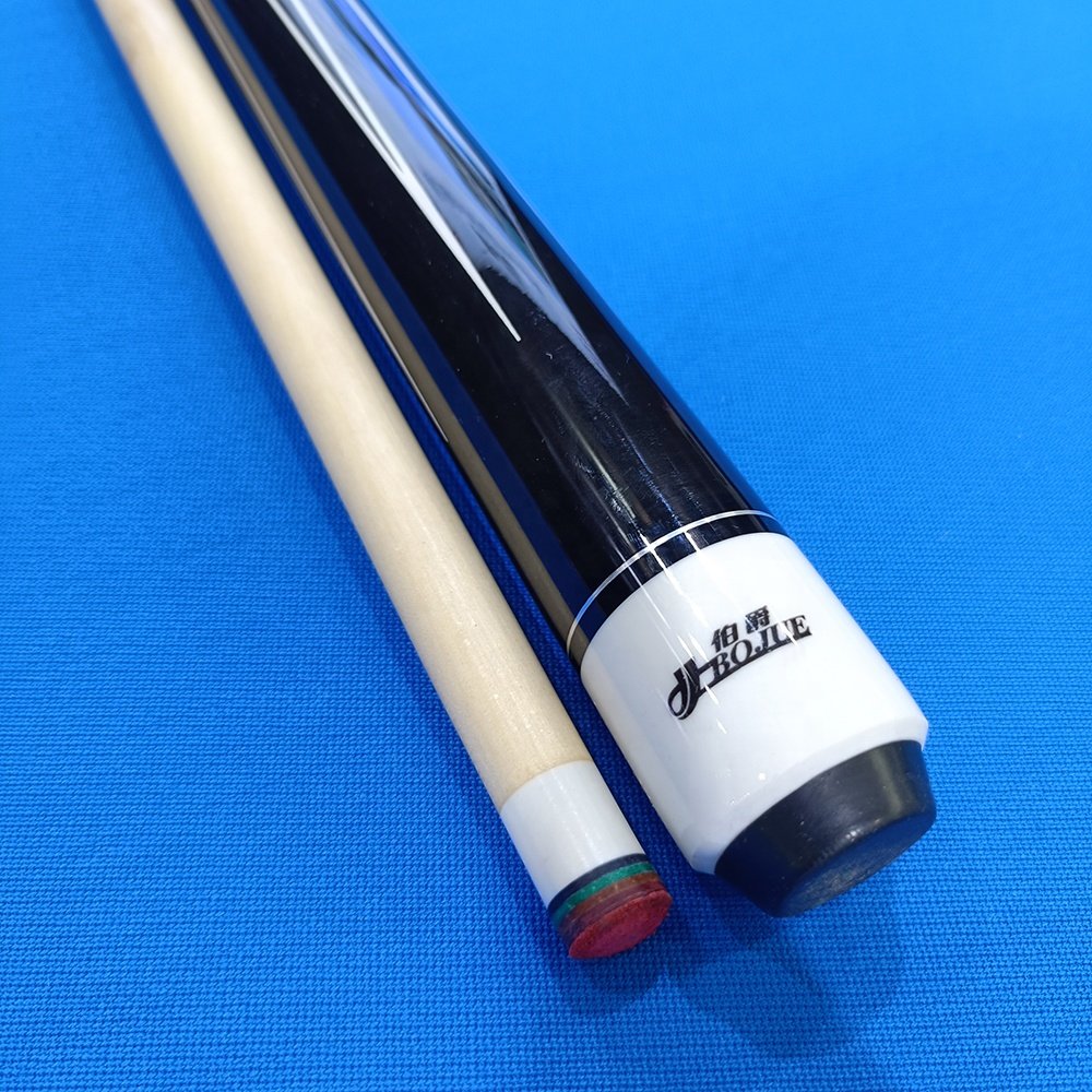 Bojue manufacturer high quality beautiful design billiard & snooker standard size 1/2 style pool cue