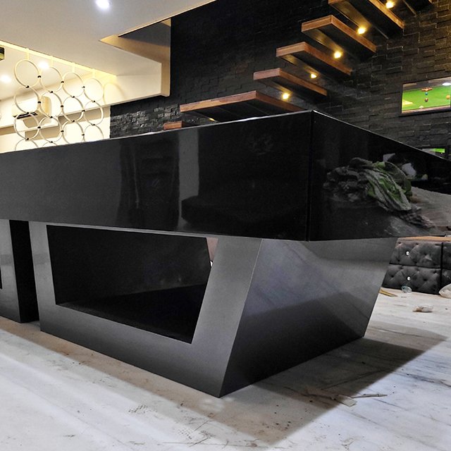 Custom Imported Luxury Pool Table for Snooker Modern Indoor Sports 4-in-1 Multi-purpose Full-Size MDF Slate Wood Leg Cushions