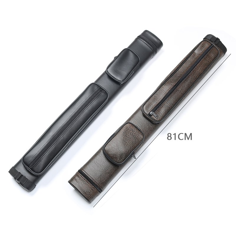 Custom OEM Quality PU Leather Pool Cue Case Personalized 1/2 Billiard Cue Holder for Snooker & Billiard Accessory Gifts