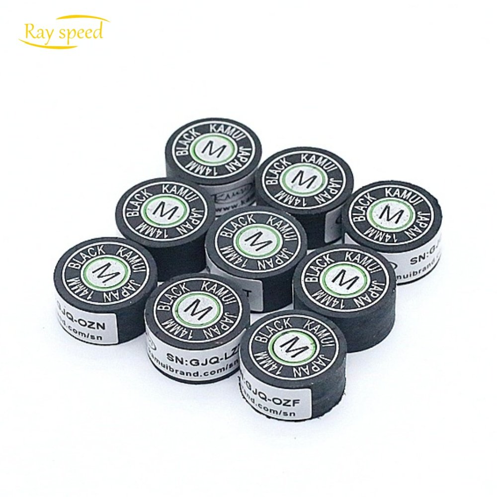 Rayspeed Wholesale Black Kamui Cue Tip14mm SS/S/M/H Billiard Accessories