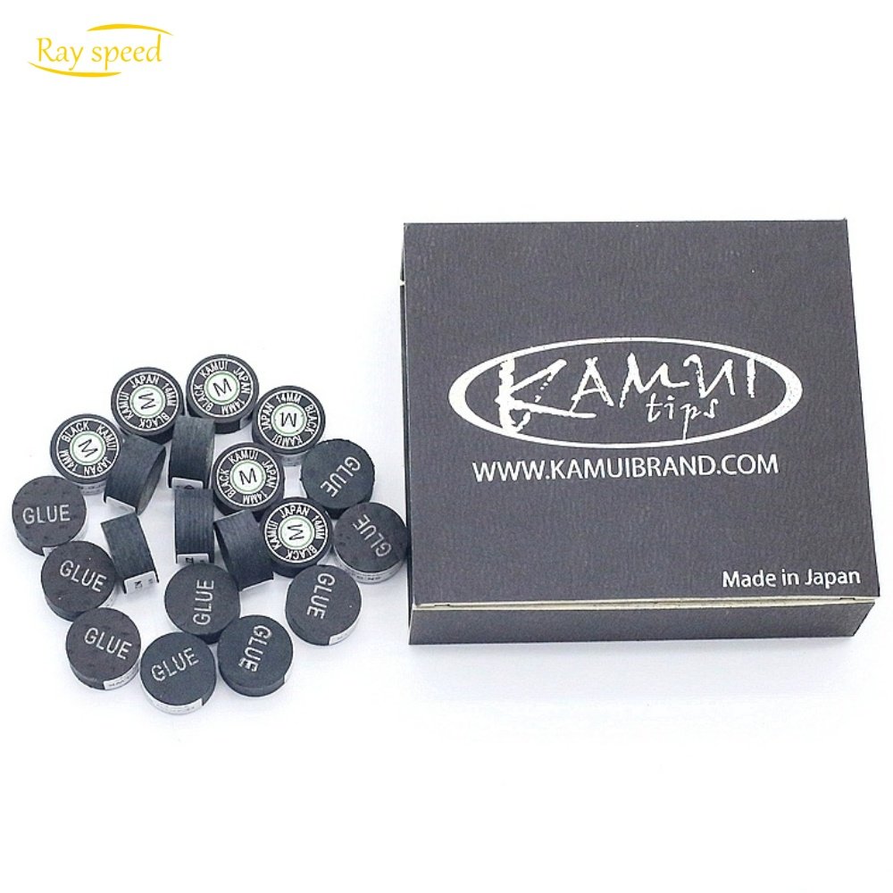 Rayspeed Wholesale Black Kamui Cue Tip14mm SS/S/M/H Billiard Accessories