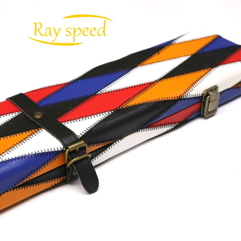 Rayspeed High Quality 3/4 Snooker Pool Cue Box PU Leather Pool Cue Case Suitable For Snooker Billiard Nine Ball Cue Case