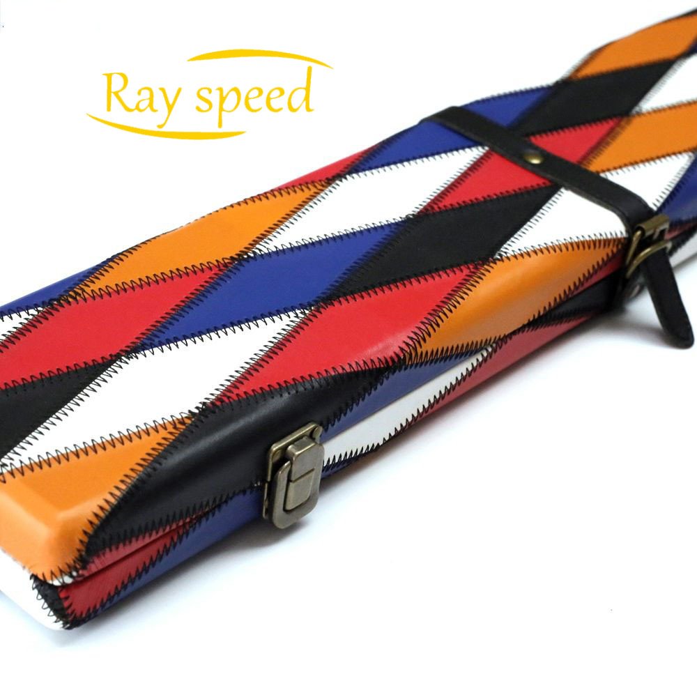Rayspeed High Quality 3/4 Snooker Pool Cue Box PU Leather Pool Cue Case Suitable For Snooker Billiard Nine Ball Cue Case