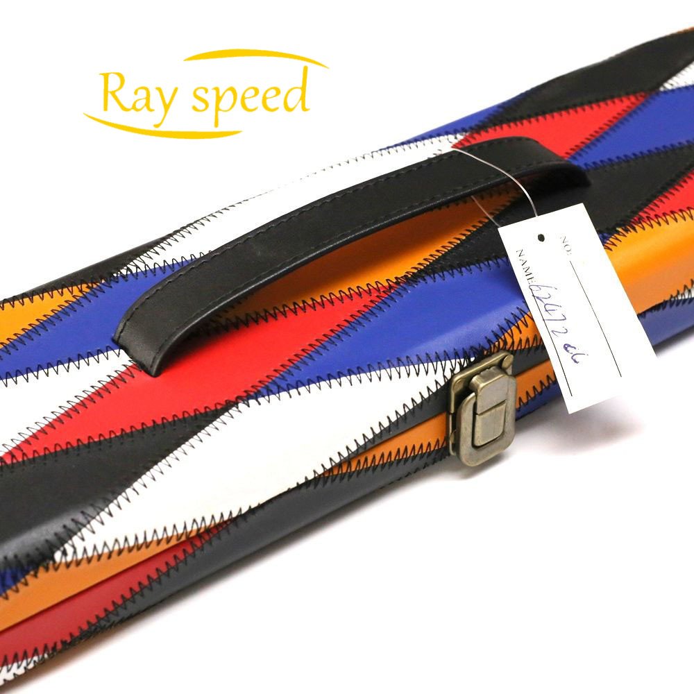 Rayspeed High Quality 3/4 Snooker Pool Cue Box PU Leather Pool Cue Case Suitable For Snooker Billiard Nine Ball Cue Case
