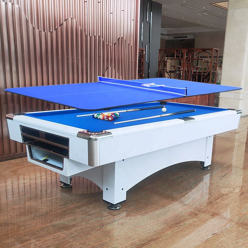 Factory wholesale 8FT 3 In 1 Multi Function Game Table with Snooker Billiard Table, Table Tennis & Meeting Desk Top On Sale