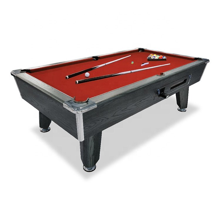 classic 8ft american coin operated billiard table, snooker pool table for family, office, game room