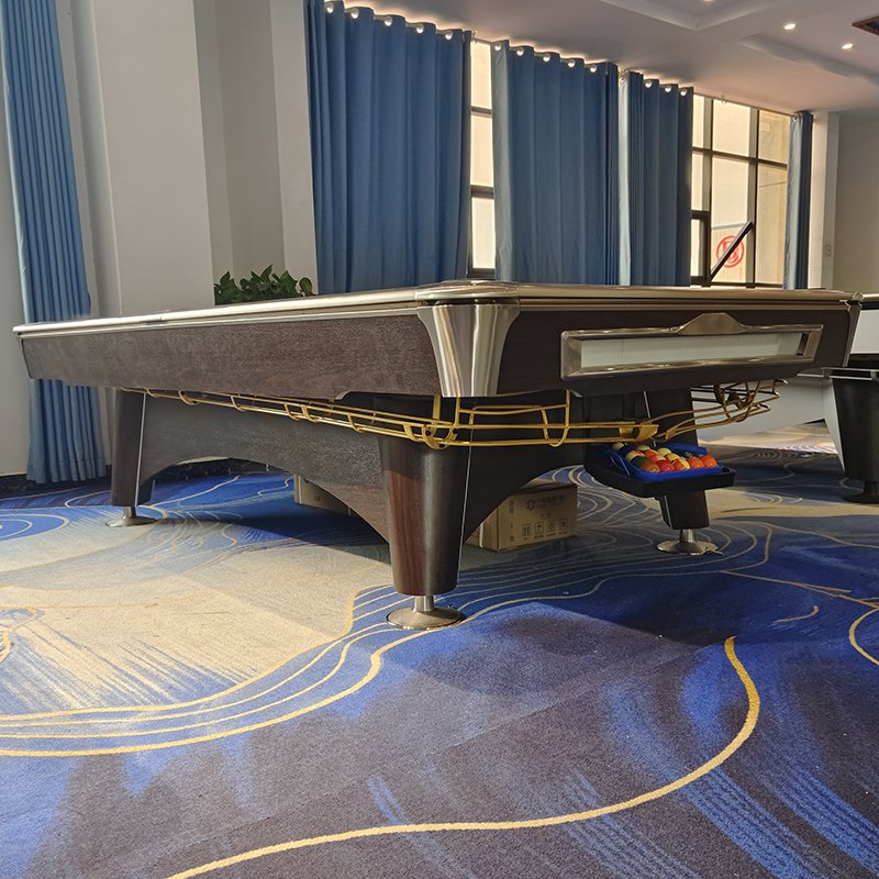 Bojue High quality Solid oak wood Jiujiang blue stone slate Classical Design American Pool Table for leisure entertainment