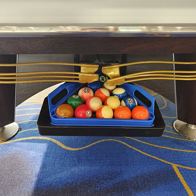 Bojue High quality Solid oak wood Jiujiang blue stone slate Classical Design American Pool Table for leisure entertainment