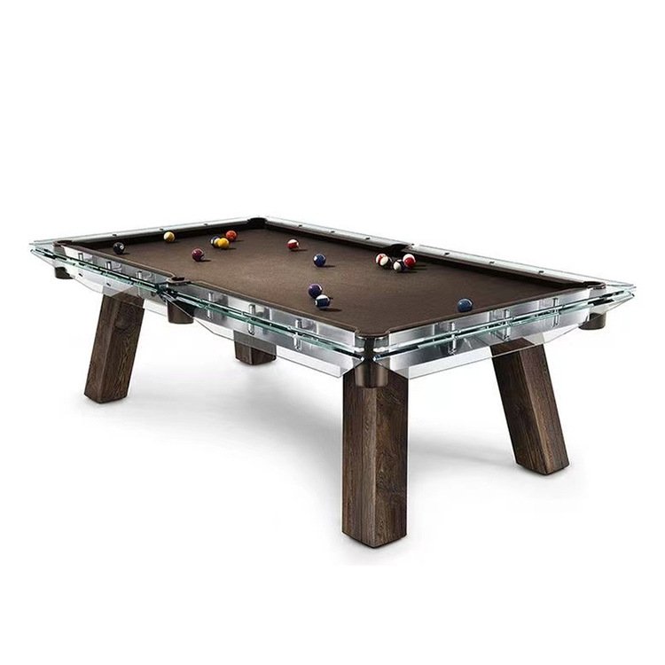 High-end customized model acrylic glass snooker table 9 feet commercial club club special transparent table