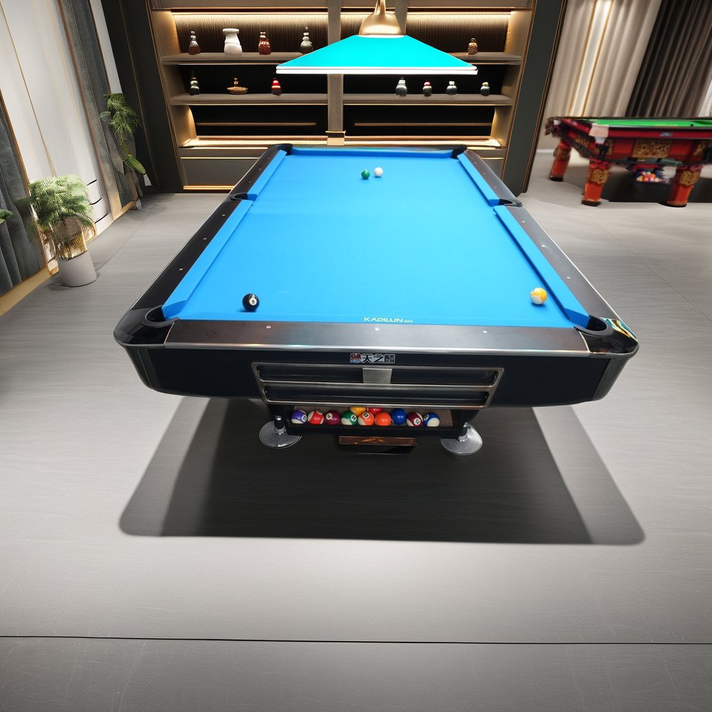 TopSports 8ft Snooker Billiard Table Custom Size Home/Office/Game Room Pool Table with MDF Cushions Leather Pockets Wood Legs