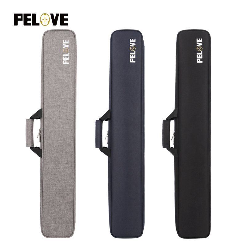 Factory wholesale fast delivery Nine ball Cue Bag 1/2 Billiard Cue Case 6 Holes Thick Padding Soft With Crossbody Strap