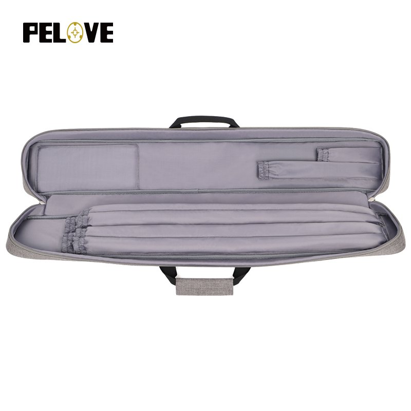 Factory wholesale fast delivery Nine ball Cue Bag 1/2 Billiard Cue Case 6 Holes Thick Padding Soft With Crossbody Strap