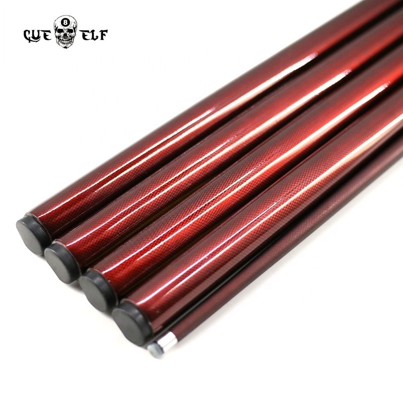 Cueelf red 9.0mm carbon fiber snooker & billiard cues