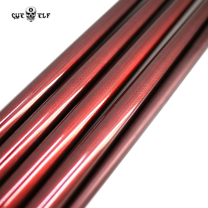 Cueelf red 9.0mm carbon fiber snooker & billiard cues