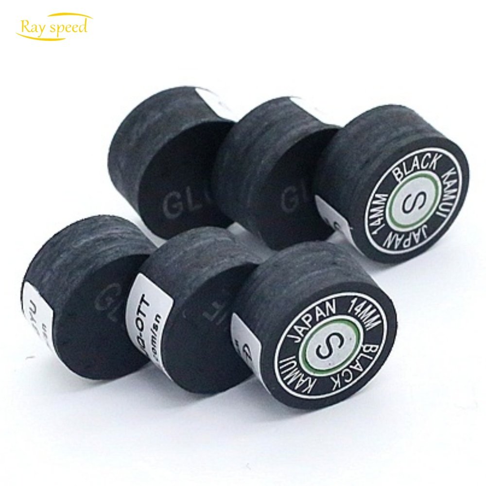 Rayspeed Black 14mm S Kamui Logo Pool Cue Tip Cue Tips Billiard Snooker Accessories Ready for shipment