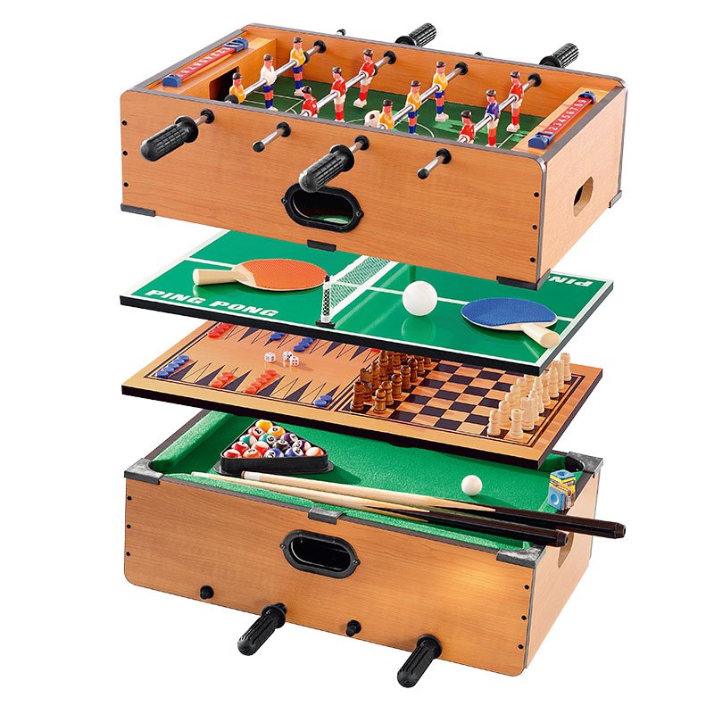 20" 5 In 1 multi game table include soocer/snooker/air hockey/tennis/chess game