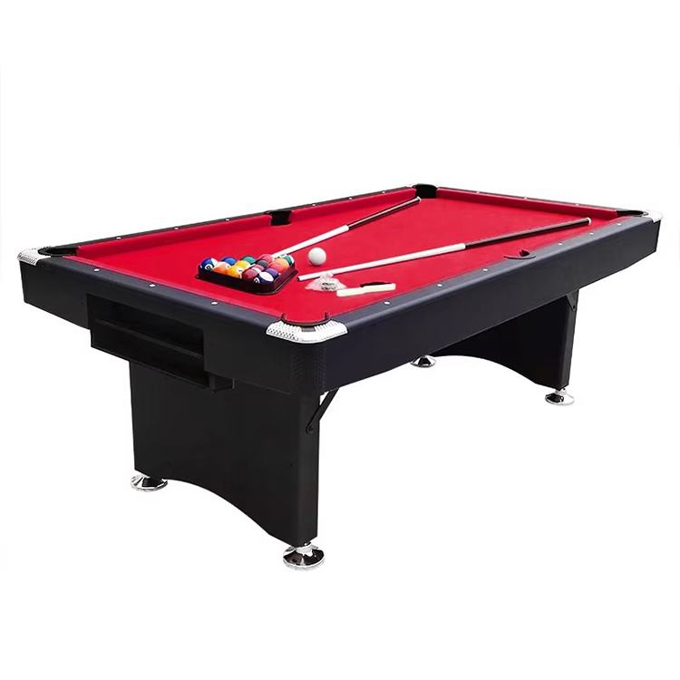 Hot Sale 6FT Snooker Table Foldable Legs Leather Pockets Cue Accessories Indoor Use American Pool Billiard Table