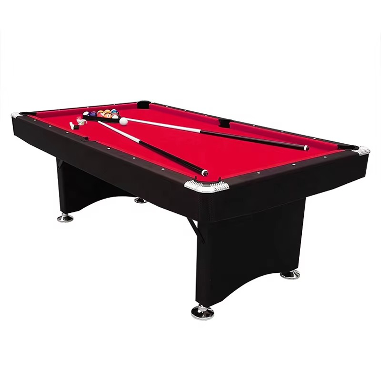 Hot Sale 6FT Snooker Table Foldable Legs Leather Pockets Cue Accessories Indoor Use American Pool Billiard Table