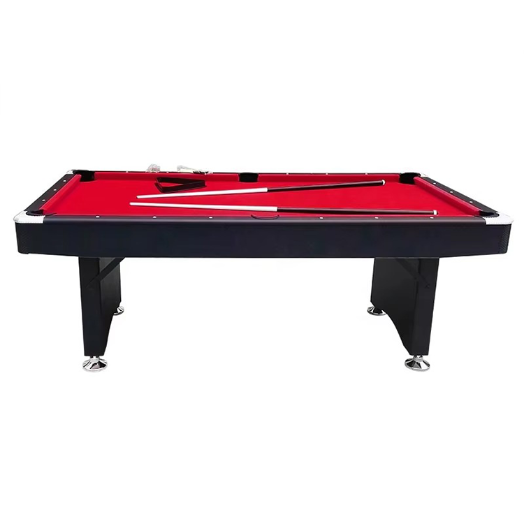 Hot Sale 6FT Snooker Table Foldable Legs Leather Pockets Cue Accessories Indoor Use American Pool Billiard Table
