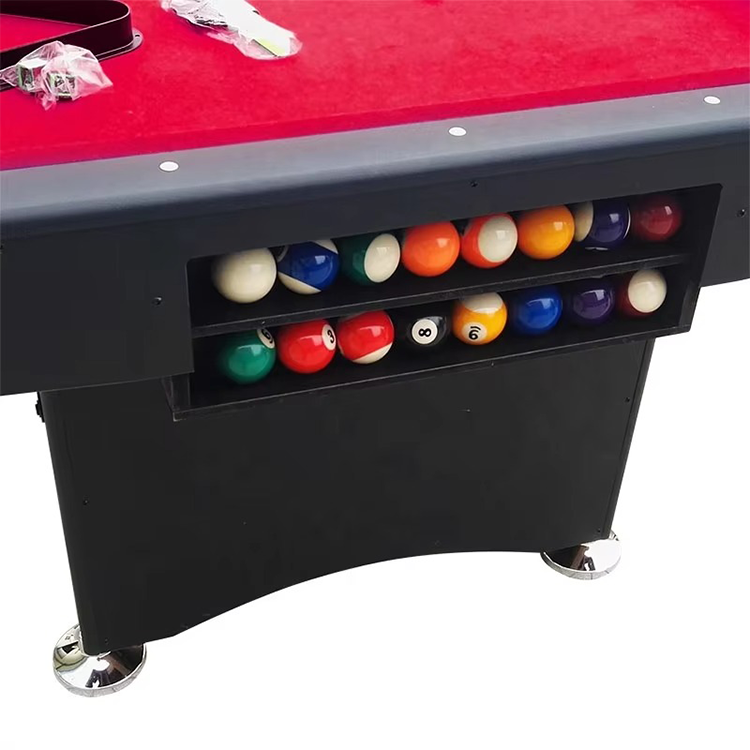 Hot Sale 6FT Snooker Table Foldable Legs Leather Pockets Cue Accessories Indoor Use American Pool Billiard Table