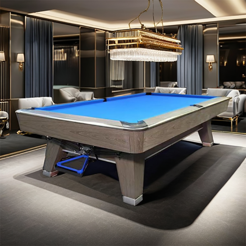 2024 Hot sale cheap Modern Home commercial grey pool table 9 12ft snooker table, solid wood 25mm marble slab pool table sale