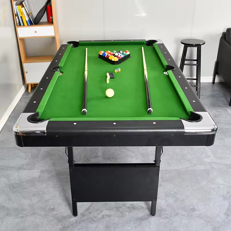 Portable Folding Leg 6FT/7FT Billiard Pool Snooker Table with Free Accessories For Sale