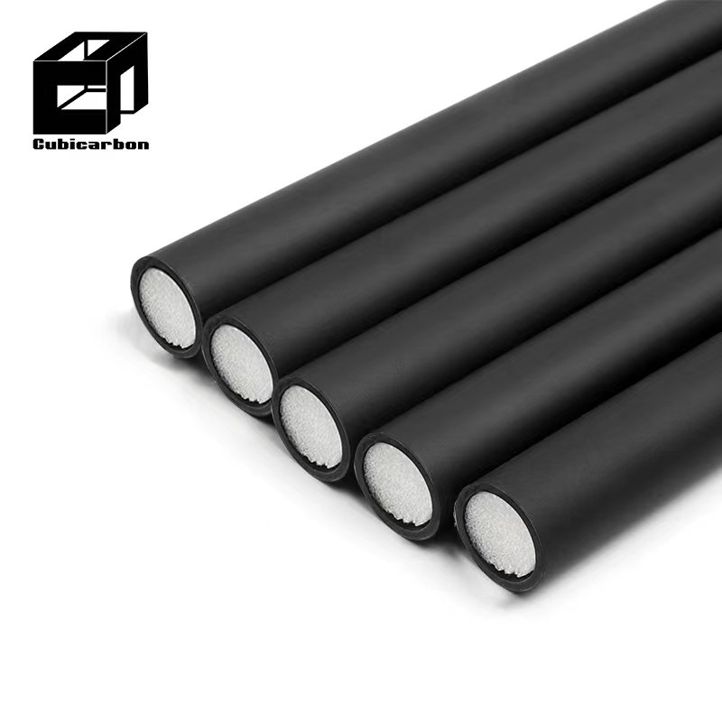 Cue Stick Carbon Fiber 12.4 Customized Diameter Length Wholesale Price Carbon Fiber Pool Cue Extension Foam Filled