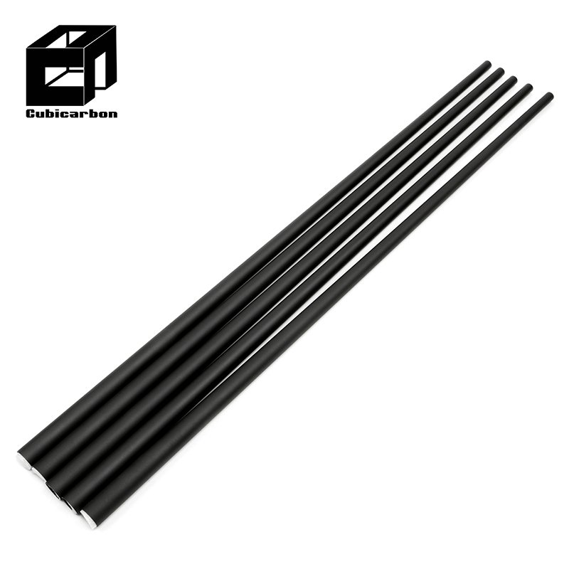 Cue Stick Carbon Fiber 12.4 Customized Diameter Length Wholesale Price Carbon Fiber Pool Cue Extension Foam Filled