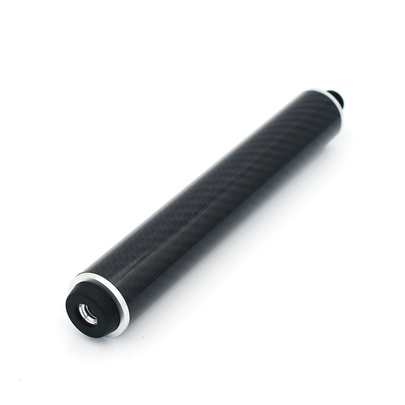 8inch black carbon fiber bright cue extension for billiard snooker pool cue stick