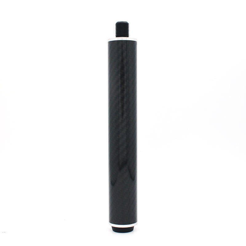 8inch black carbon fiber bright cue extension for billiard snooker pool cue stick