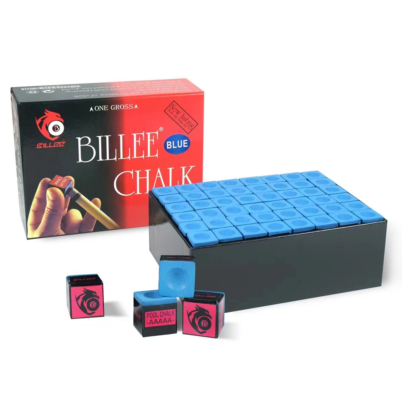Professional for billiards snooker cues, for billiards snooker cues 5A series high quality chalk 144 pieces/box