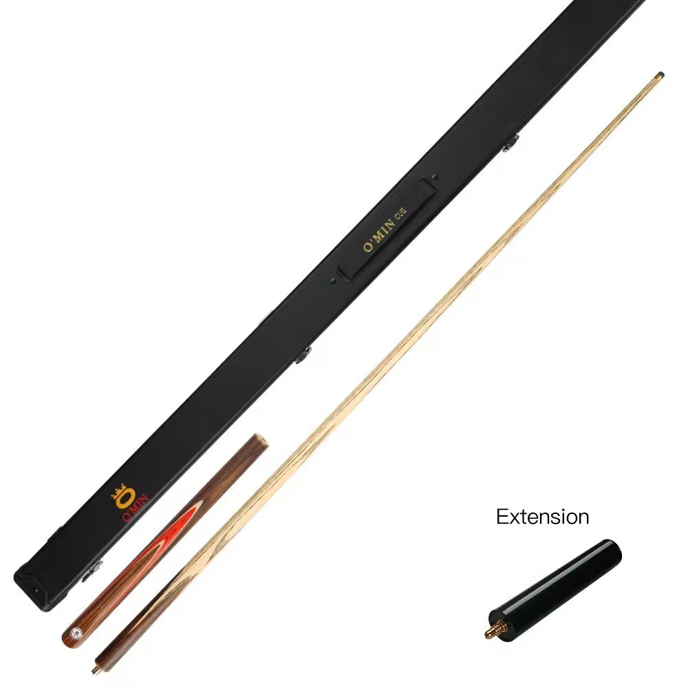Snooker Cue Member Model Tip Ash Cue Snooker Stick Billiard Cue Stick 3/4 Jointed 57 Inch 10-10.2mm Digital Printing Ash Wood