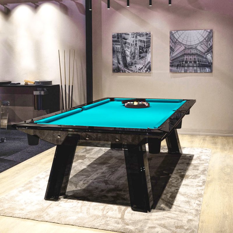 Factory Hot Sale Deluxe Black Glass 7ft 8ft 9ft Pool Table Pool Sports Customizable Snooker Pool Table