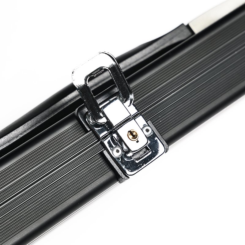 Billiards Rod Aluminum Alloy Through Rod Box, Anniversary Black Eight Snooker Rod Box, Three Slot Mid Head Billiards Rod Box