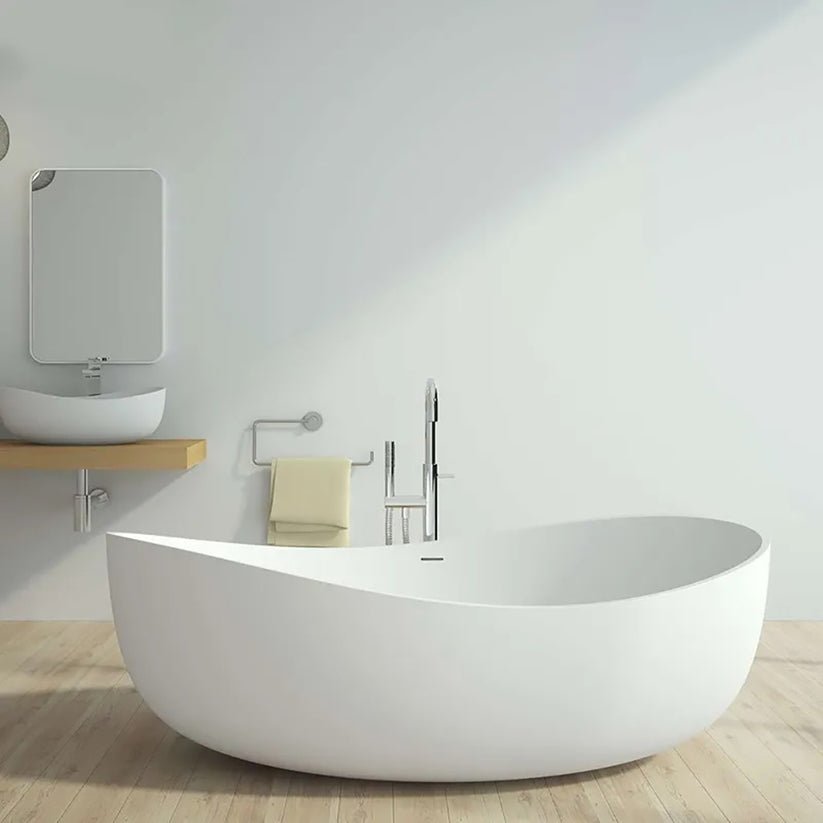 White Resin Stone Freestandig Bathtub Surface Artificial Stone GM-8015 Solid Bathroom Modern Freestanding Szx 7 Ft Snooker 1 Pcs