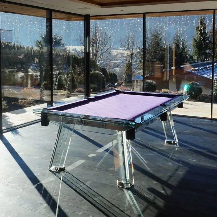mesa de billar profesional Hot Sale Luxury 7FT 8FT 9FT Snooker Glass Slate Pool Billiard Table with Wool Cushion