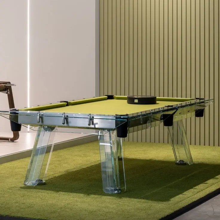 mesa de billar profesional Hot Sale Luxury 7FT 8FT 9FT Snooker Glass Slate Pool Billiard Table with Wool Cushion
